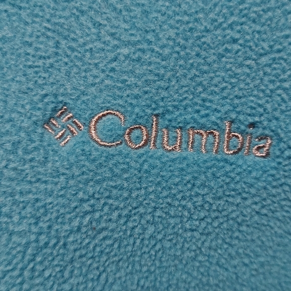 Columbia Robin's Egg Blue Womens Polartech Fleece Jacket  Size Small Full Zip - Picture 8 of 11